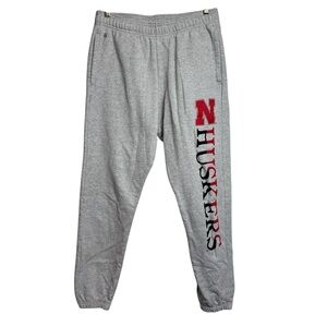 Nebraska Huskers Jogger Sweatpants Women’s M Grey University Fall Rush Soft Soft